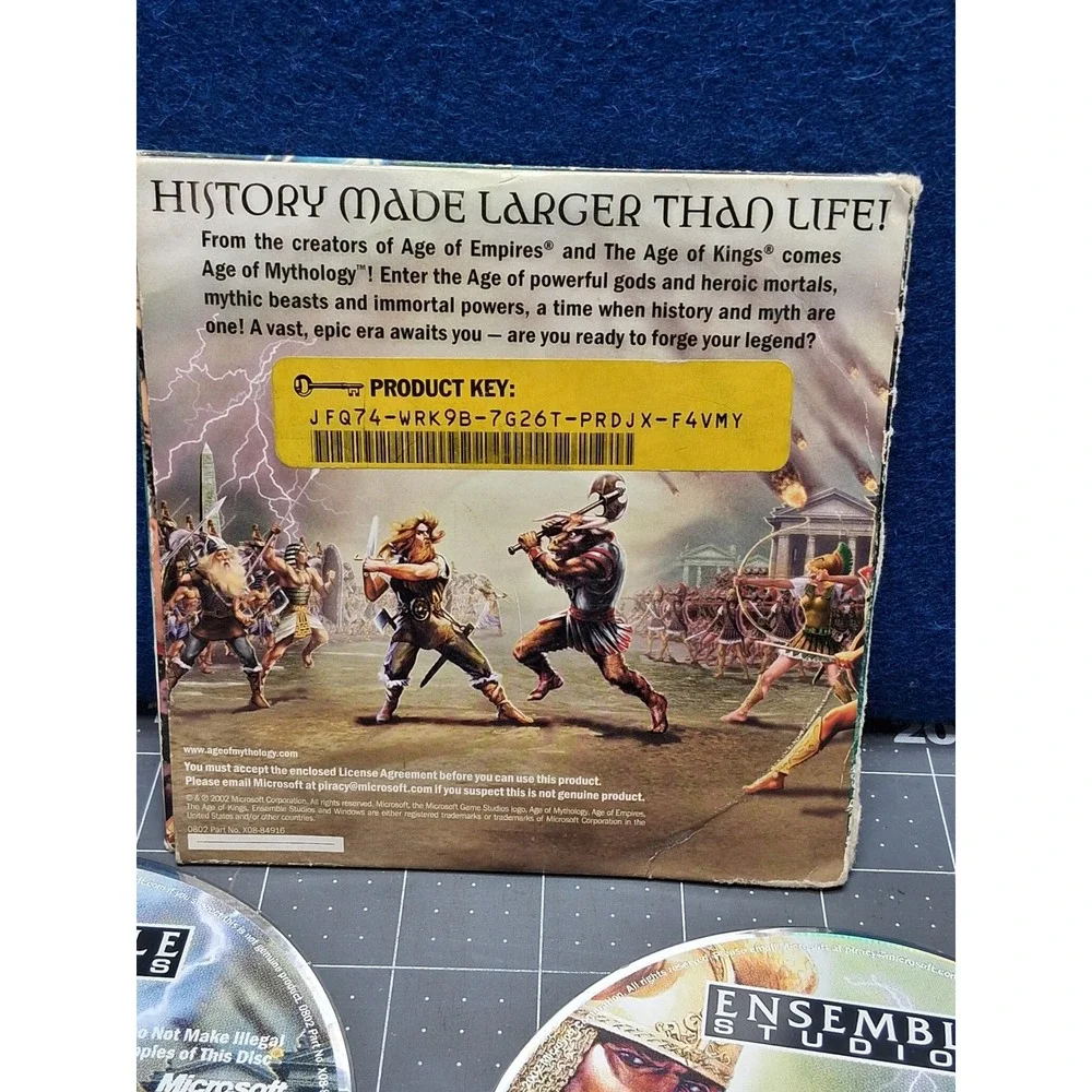 Microsoft Age of Mythology PC Game Gold Edition 2 Disc Set 2002